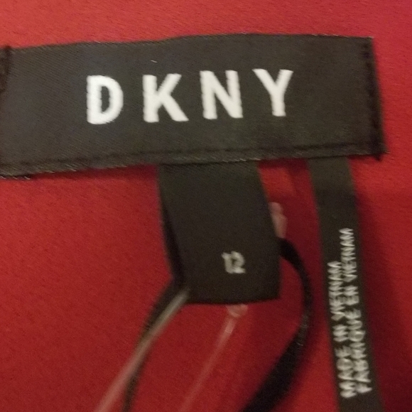 DKNY Red Sleeveless Dress Size 12 - Picture 2 of 3